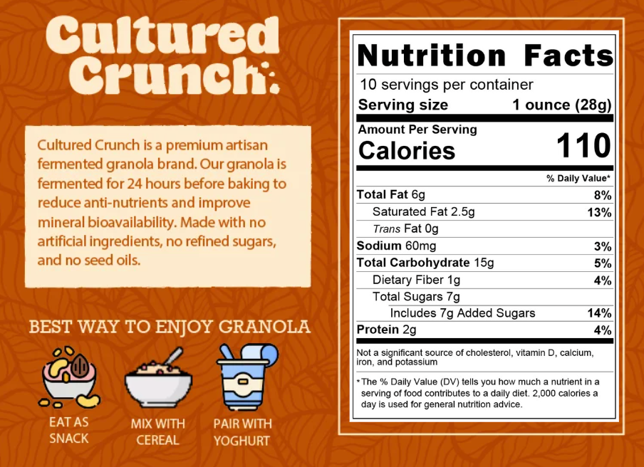 Toasted Maple Pecan Granola